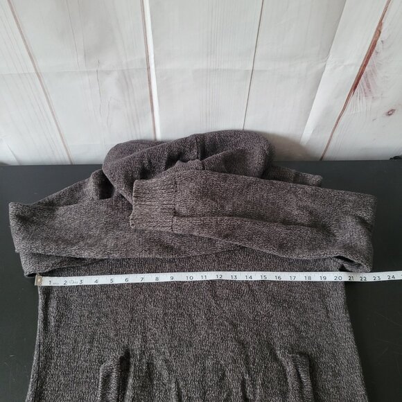 H&M LOGG Men’s L Hooded Knit Sweater, 100% Cotton, Front Pockets, Gray, EUC - Picture 9 of 10